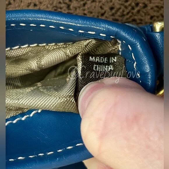 VINTAGE COACH SOHO MINI POUCH BUCKLE BAG SUEDE LEATHER W/HANGTAG STYLE #4332 GVC - Picture 12 of 17